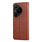 For Huawei Pura 70 Pro / 70 Pro+ AZNS Sheepskin Texture Flip Leather Phone Case(Brown)