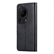 For Huawei Pura 70 Ultra AZNS Sheepskin Texture Flip Leather Phone Case(Black)