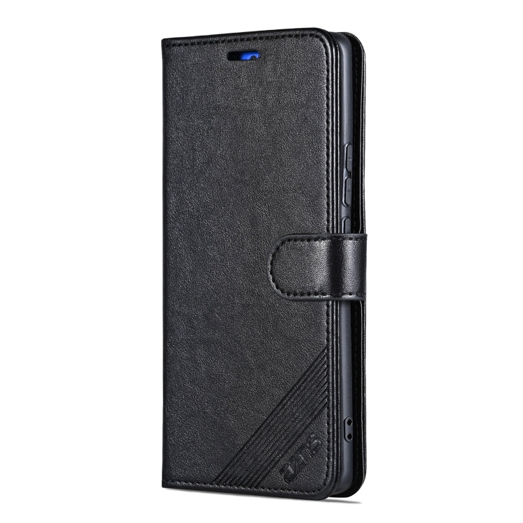 For OPPO Find X7 AZNS Sheepskin Texture Flip Leather Phone Case(Black)