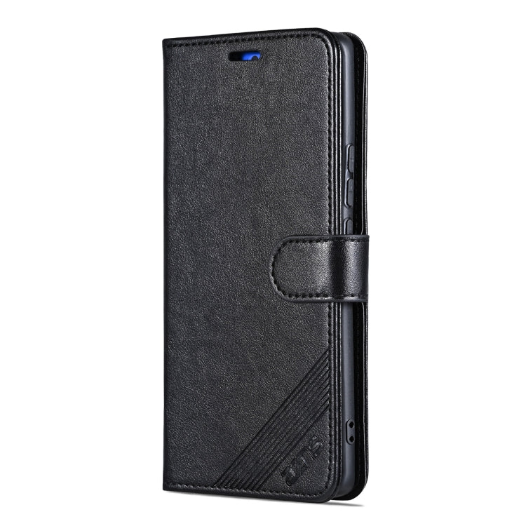 For OPPO Find X8 AZNS Sheepskin Texture Flip Leather Phone Case(Black)