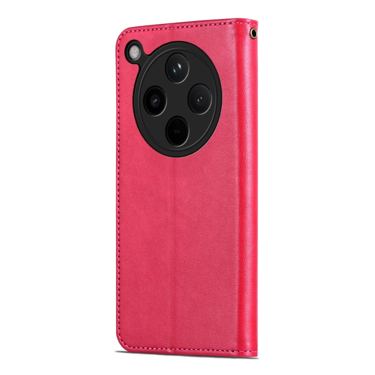 For OPPO Find X8 AZNS Sheepskin Texture Flip Leather Phone Case(Red)