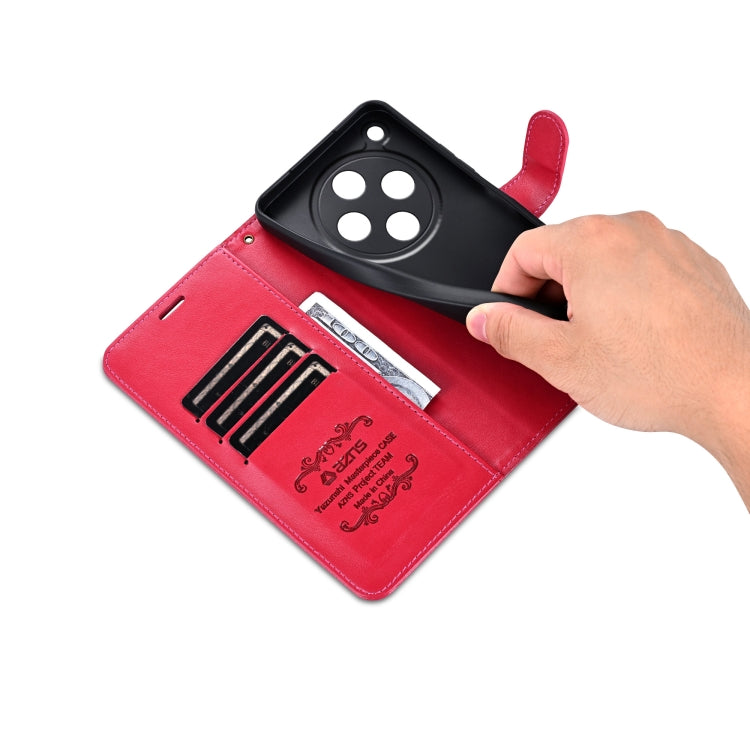 For OPPO Find X8 AZNS Sheepskin Texture Flip Leather Phone Case(Red)