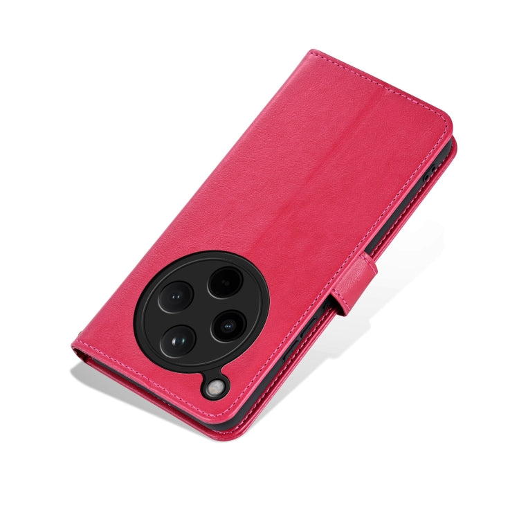 For OPPO Find X8 AZNS Sheepskin Texture Flip Leather Phone Case(Red)
