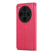 For OPPO Find X8 Pro AZNS Sheepskin Texture Flip Leather Phone Case(Red)