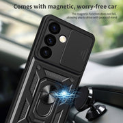 For Samsung Galaxy S24+ 5G Sliding Camera Cover Design TPU+PC Phone Case(Red)