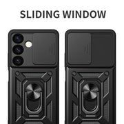 For Samsung Galaxy S24+ 5G Sliding Camera Cover Design TPU+PC Phone Case(Blue)