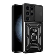 For Samsung Galaxy S24 Ultra 5G Sliding Camera Cover Design TPU+PC Phone Case(Black)