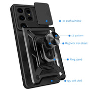 For Samsung Galaxy S24 Ultra 5G Sliding Camera Cover Design TPU+PC Phone Case(Black)