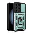 For Samsung Galaxy S24 Ultra 5G Sliding Camera Cover Design TPU+PC Phone Case(Green) - Galaxy S24 Ultra 5G Cases by PMC TechLife | Online Shopping South Africa | PMC TechLife