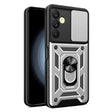 For Samsung Galaxy A25 5G Sliding Camera Cover Design TPU+PC Phone Case(Silver) - Galaxy Phone Cases by PMC TechLife | Online Shopping South Africa | PMC TechLife