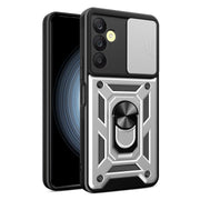 For Samsung Galaxy A25 5G Sliding Camera Cover Design TPU+PC Phone Case(Silver)