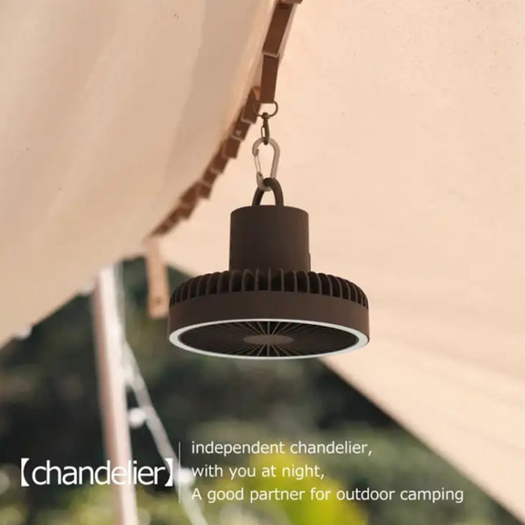 DQ212 10000mAh Outdoor Portable Camping Fan Tent Hanging Vertical Light(White)