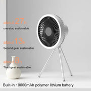 DQ212 10000mAh Outdoor Portable Camping Fan Tent Hanging Vertical Light(White)