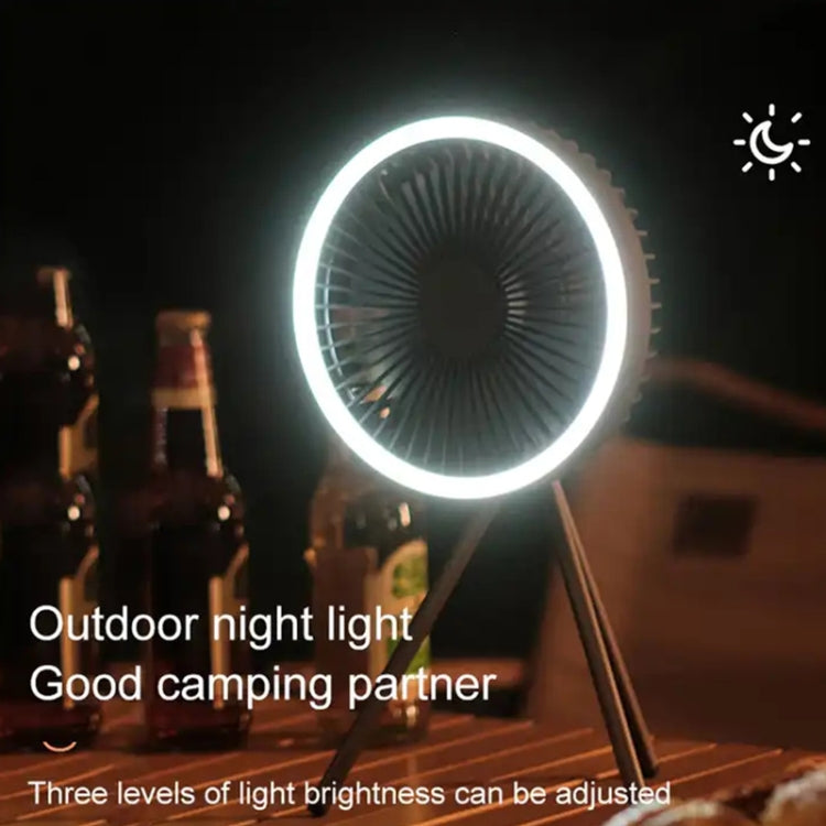 DQ212 10000mAh Outdoor Portable Camping Fan Tent Hanging Vertical Light(White)