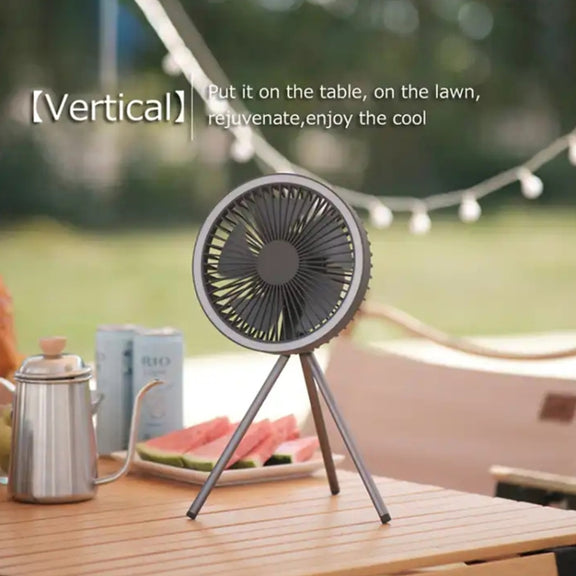 DQ212 10000mAh Outdoor Portable Camping Fan Tent Hanging Vertical Light(White)