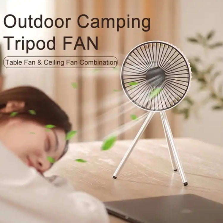 DQ213 4000mAh Outdoor Portable Camping Fan Tent Hanging Vertical Light(White)