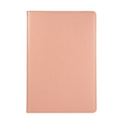 For Samsung Galaxy Tab S9 360 Degrees Rotation Holder Litchi Texture Leather Tablet Case(Rose Gold)