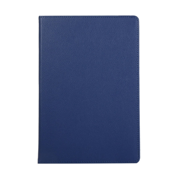 For Samsung Galaxy Tab S9 360 Degrees Rotation Holder Litchi Texture Leather Tablet Case(Blue)