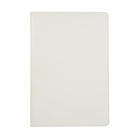 For Samsung Galaxy Tab S10 FE / S9 FE / S9 Litchi Texture 360 Degrees Rotation Holder Leather Tablet Case(White)