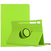 For Samsung Galaxy Tab S10 FE / S9 FE / S9 Litchi Texture 360 Degrees Rotation Holder Leather Tablet Case(Green)