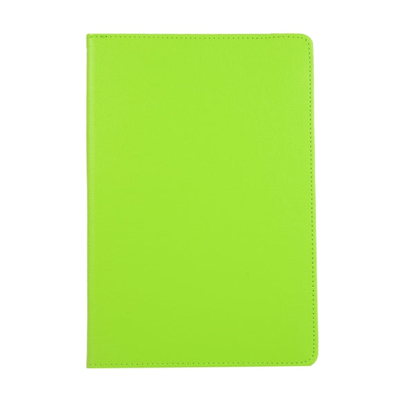 For Samsung Galaxy Tab S10 FE / S9 FE / S9 Litchi Texture 360 Degrees Rotation Holder Leather Tablet Case(Green)