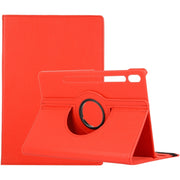 For Samsung Galaxy Tab S9+ / Tab S10+ Litchi Texture 360 Degrees Rotation Holder Leather Tablet Case(Red)