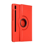 For Samsung Galaxy Tab S9+ / Tab S10+ Litchi Texture 360 Degrees Rotation Holder Leather Tablet Case(Red)