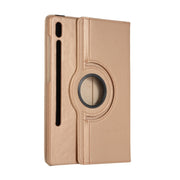 For Samsung Galaxy Tab S9+ / Tab S10+ 360 Degrees Rotation Holder Litchi Texture Leather Tablet Case(Golden)