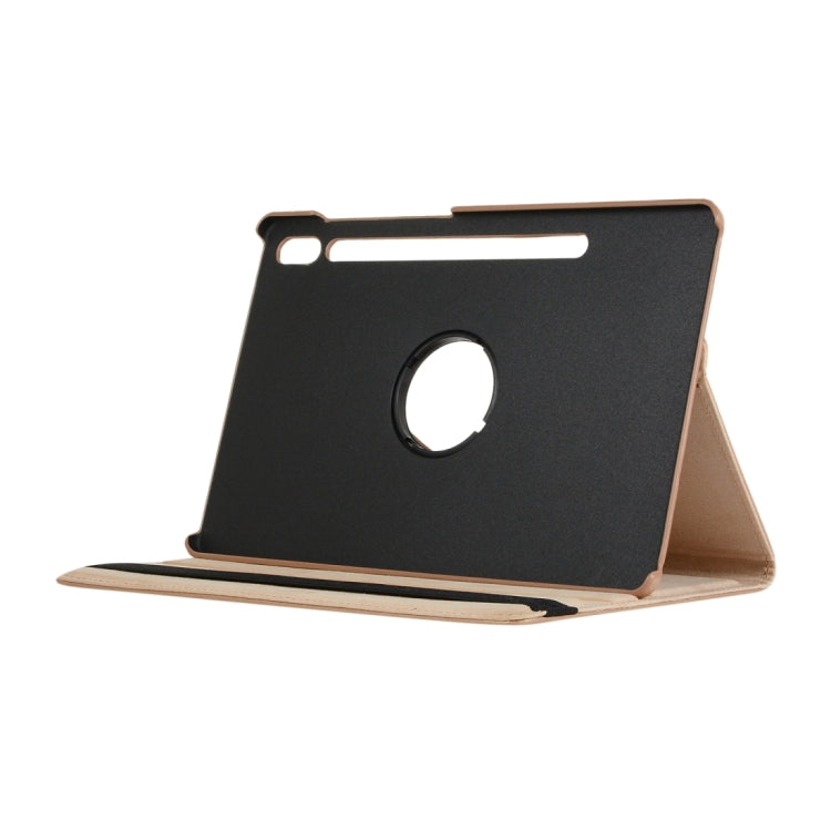 For Samsung Galaxy Tab S9+ / Tab S10+ 360 Degrees Rotation Holder Litchi Texture Leather Tablet Case(Silver)