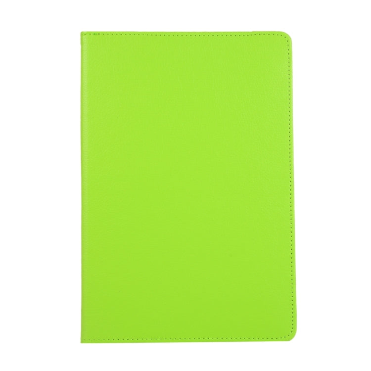 For Samsung Galaxy Tab S9+ / Tab S10+ 360 Degrees Rotation Holder Litchi Texture Leather Tablet Case(Green)