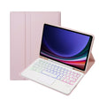 For Samsung Galaxy Tab S9 Candy Color Touch Backlight Bluetooth Keyboard Leather Tablet Case with Pen Holder(Pink) - free shipping - PMC TechLife - Order now!