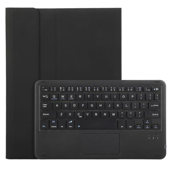 For Samsung Galaxy Tab S9 A710B-A Candy Color TPU Touch Bluetooth Keyboard Leather Tablet Case with Pen Holder(Black)