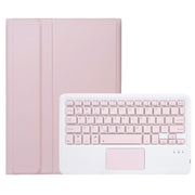 For Samsung Galaxy Tab S9 FE / 10 FE A710B-A Candy Color TPU Touch Bluetooth Keyboard Leather Tablet Case with Pen Holder(Pink)