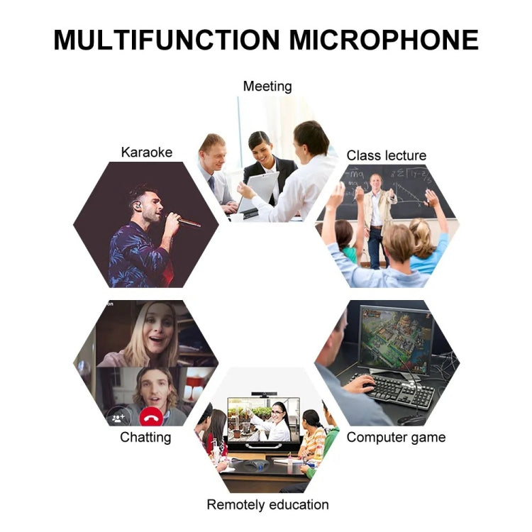 XTUGA A140-C Wireless Microphone System 4-Channel UHF Four Conference Mics(US Plug)