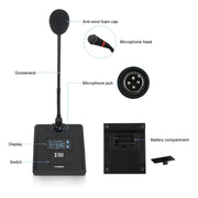 XTUGA A140-C Wireless Microphone System 4-Channel UHF Four Conference Mics(EU Plug)