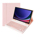 For Samsung Galaxy Tab S9 A710B Candy Color TPU Bluetooth Keyboard Leather Tablet Case with Pen Holder(Pink) - Samsung Keyboard by PMC TechLife | Online Shopping South Africa | PMC TechLife | Buy Now Pay Later Mobicred