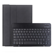 For Samsung Galaxy Tab S9 FE A710B Candy Color TPU Bluetooth Keyboard Leather Tablet Case with Pen Holder(Black)