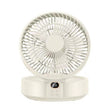 WSK302 4000mAh Swivel Head Wall Mounted Fan with Night Light(White) - Electric Fans by PMC TechLife | Online Shopping South Africa | PMC TechLife | Buy Now Pay Later Mobicred