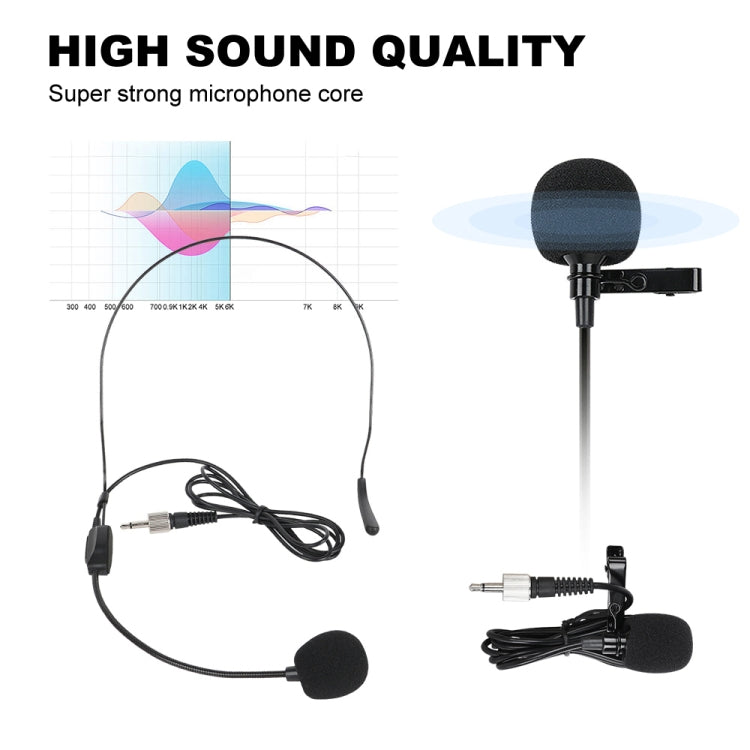 XTUGA A140-H Wireless Microphone System 4 Channel UHF Handheld Microphone(US Plug)