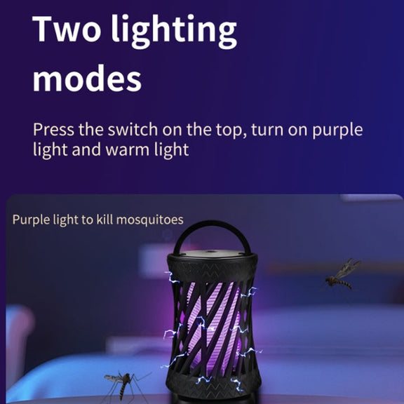 Household UV Light Touch Mosquito Repellent Lamp, Plug-in(Black)