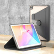For Huawei MatePad T10 / T10S Clear 360 Rotation Stand Smart Leather Tablet Case(Black) - Huawei by PMC TechLife | Online Shopping South Africa | PMC TechLife | Buy Now Pay Later Mobicred