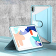 For Huawei MatePad 10.4 Clear 360 Rotation Stand Smart Leather Tablet Case(Baby Blue) - Huawei by PMC TechLife | Online Shopping South Africa | PMC TechLife | Buy Now Pay Later Mobicred