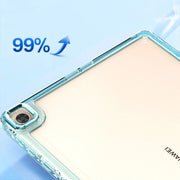 For Huawei MatePad T10 / T10S Clear Acrylic Shockproof Tablet Case(White)