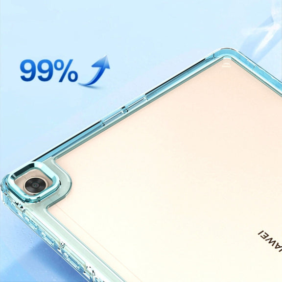 For Huawei MatePad T10 / T10S Clear Acrylic Shockproof Tablet Case(White)