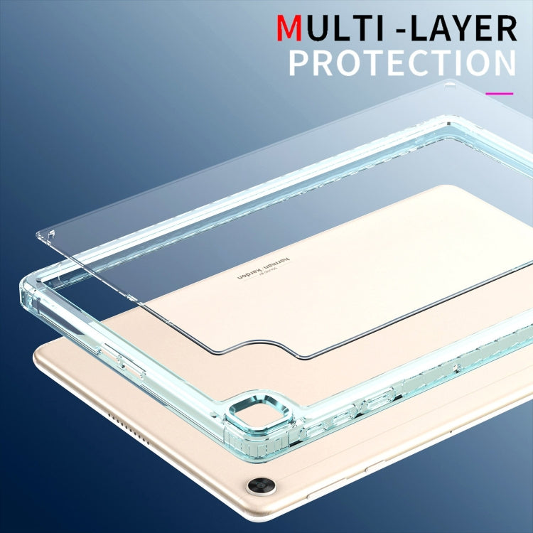 For Huawei MatePad T10 / T10S Clear Acrylic Shockproof Tablet Case(Black)