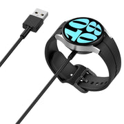 For Samsung Galaxy Watch 6 / 6 Classic USB-A Port Magnetic Metal Watch Charging Cable(Black)