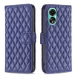 For OPPO A78 4G Diamond Lattice Wallet Flip Leather Phone Case(Blue) - OPPO Cases by PMC TechLife | Online Shopping South Africa | PMC TechLife | Buy Now Pay Later Mobicred
