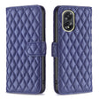 For OPPO A38 4G Diamond Lattice Wallet Flip Leather Phone Case(Blue) - A38 Cases by PMC TechLife | Online Shopping South Africa | PMC TechLife | Buy Now Pay Later Mobicred