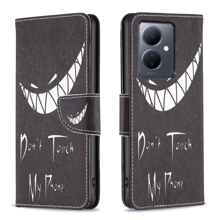 For vivo Y78 5G Colored Drawing Pattern Leather Phone Case(Smirk)