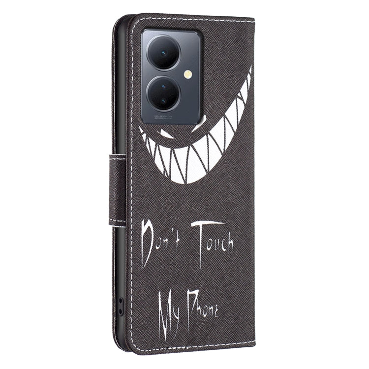 For vivo Y78 5G Colored Drawing Pattern Leather Phone Case(Smirk)